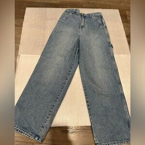 [27]b.u.m Equipment High Rise Cargo Denim Blue Jeans